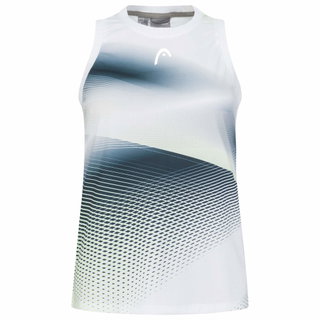 Head Tennis-Tank Top Performance (Moisture Transfer Microfiber Technologie) weiss/blau Damen