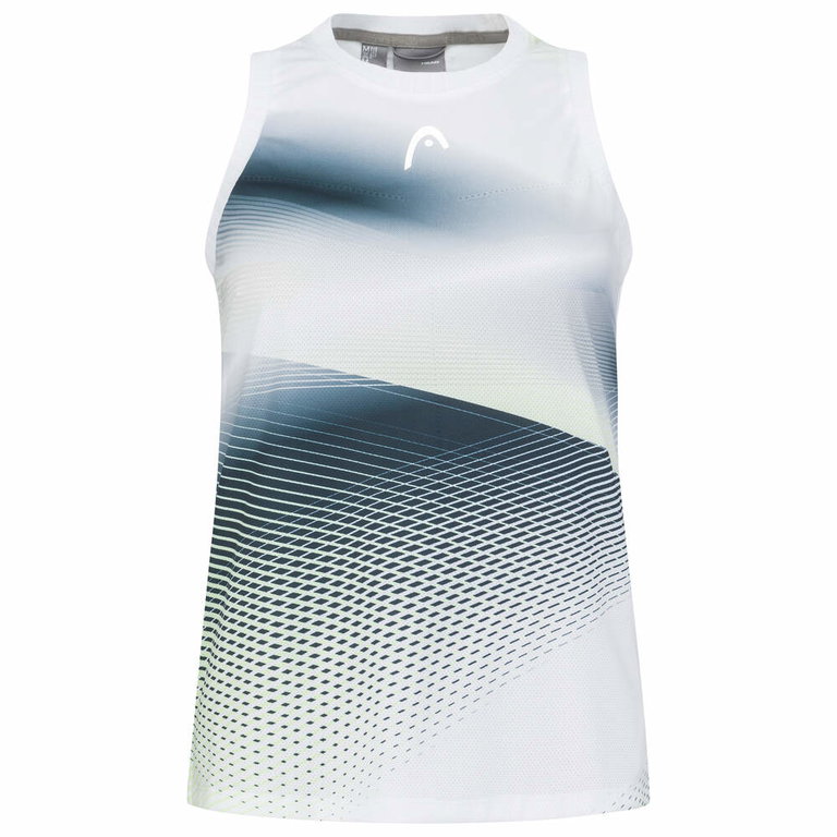 Head Tennis-Tank Top Performance (Moisture Transfer Microfiber Technologie) weiss/blau Damen