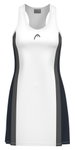Head Tennis-Kleid Club 25 Dress (separate Innenhose) 2025 weiss/navyblau Damen