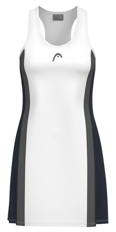Head Tennis-Kleid Club 25 Dress (separate Innenhose) 2025 weiss/navyblau Damen