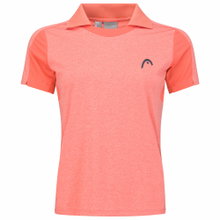 Head Tennis-Padel Polo Tech (breathable, quick-drying) coral red Women