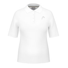Head Tennis-Polo Performance 2024 (Polyester-Jacquard, schnelltrocknend) weiss Damen