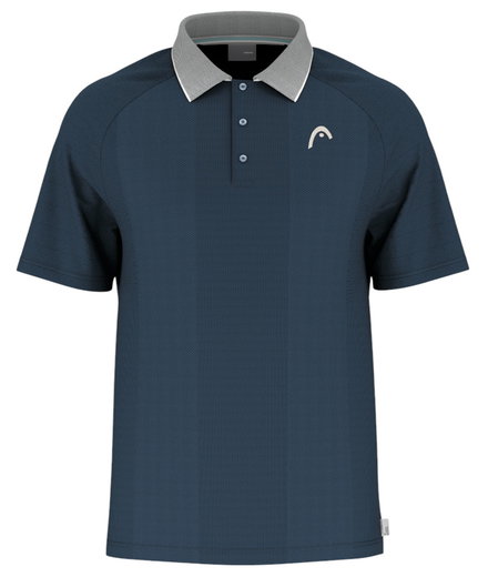 Head Tennis-Polo Performance (100% Polyester, Moisture Transfer Microfiber Technologie) 2025 navyblau Herren