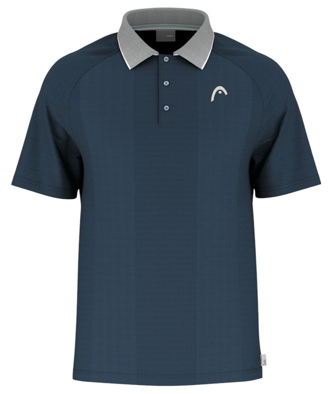 Head Tennis-Polo Performance (100% Polyester, Moisture Transfer Microfiber Technologie) 2025 navyblau Herren