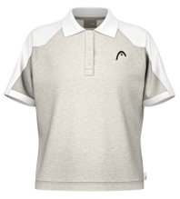 Head Tennis Polo Play Tech (Polyester Jacquard, quick-drying) 2025 grey ladies
