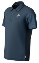 Head Tennis Polo Slice (moisture-wicking) 2025 navy blue men's