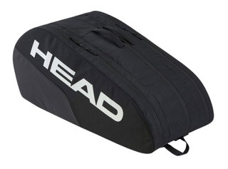 Head Tennis-Racketbag Base Racquet Bag L (Schlägertasche, 3 Hauptfächer) 2025 schwarz 9er