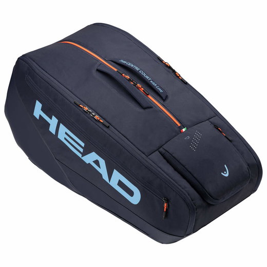 Torba na rakiety tenisowe Head Tennis-Racketbag Pro XL (torba na sprzęt, 3 główne komory) 2026 granatowa 12 szt.
