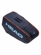Torba na rakiety tenisowe Head Tennis-Racketbag Pro L (torba na rakiety, 3 główne komory) 2026 granatowa 9-sztukowa