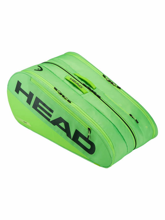 Head Tennis-Racketbag Tour Racquet Bag XL (Schlägertasche, 3 Hauptfächer) 2026 grün 12er