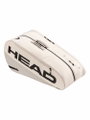 Head Tennis-Racketbag Tour Racquet Bag L (Schlägertasche, 2 Hauptfächer) 2026 weiss/grau 9er