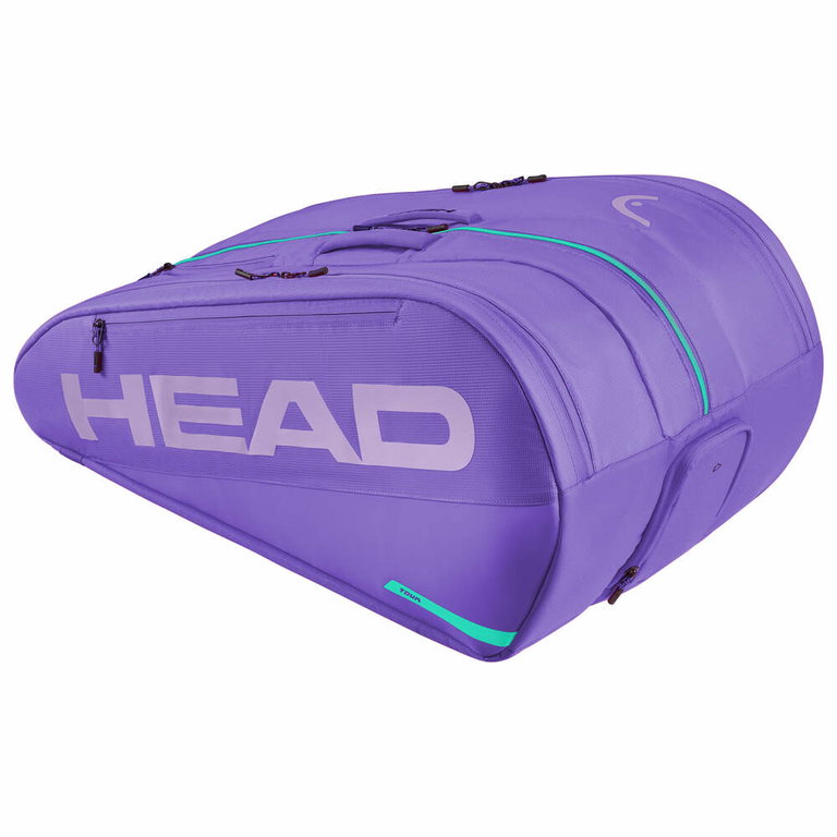 Torba na rakiety tenisowe Head Tennis-Racketbag Tour XL (torba na sprzęt, 3 główne komory) 2026 fioletowa 12 szt.