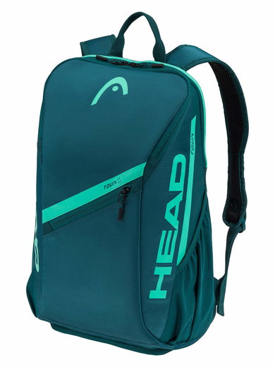 Head Tennis-Rucksack Tour (Schlägerfach, mit Schuhfach, 25 Liter) 2026 grün