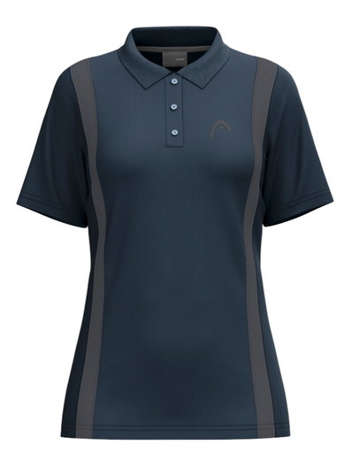 Head Tennis-Shirt Club 25 Tech Polo (Moisture Transfer Microfiber Technologie) 2025 navyblau Damen