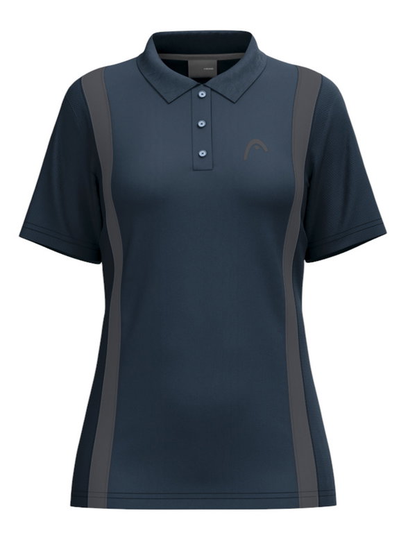 Head Tennis Shirt Club 25 Tech Polo (Moisture Transfer Microfiber Technology) 2025 navy blue ladies