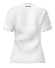 Head Tennis Shirt Club 25 Tech (100% Polyester, quick-drying) white ladies