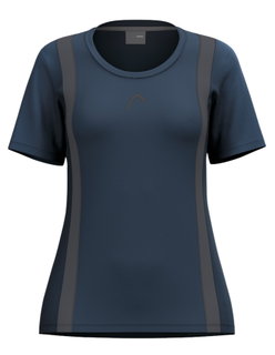 Head Tennis Shirt Club 25 Tech (100% Polyester, quick-drying) navy blue ladies