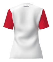 Head Tennis Shirt Club 25 Tech (100% Polyester, quick-drying) white/red ladies