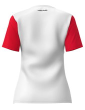 Head Tennis Shirt Club 25 Tech (Moisture Transfer Microfiber Technology) white/red girls