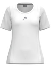 Head Tennis Shirt Club 25 Tech (Moisture Transfer Microfiber Technology) white girls