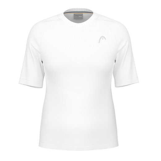 Head Tennis-Shirt Performance 2024 (Polyester-Jacquard, schnelltrocknend) weiss Damen