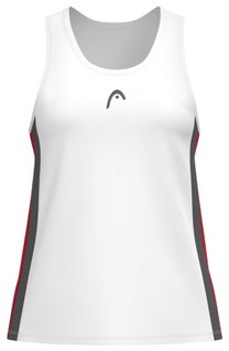 Head Tennis-Tank Club 25 Tech Tank Top (Racer Back) 2025 weiss/rot Damen
