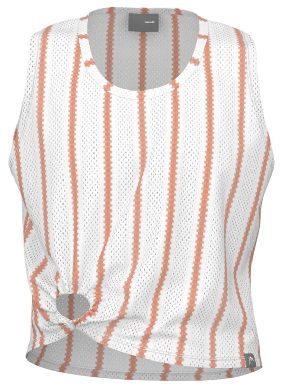 Head Tennis-Tank Move Tank Top (atmungsaktiv, schnelltrocknend) weiss/orange Damen