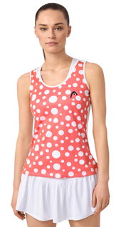 Head Tennis-Tank Top Spirit II (feuchtigkeitsabsorbierend) rot/weiss Damen