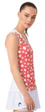 Head Tennis-Tank Top Spirit II (feuchtigkeitsabsorbierend) rot/weiss Damen