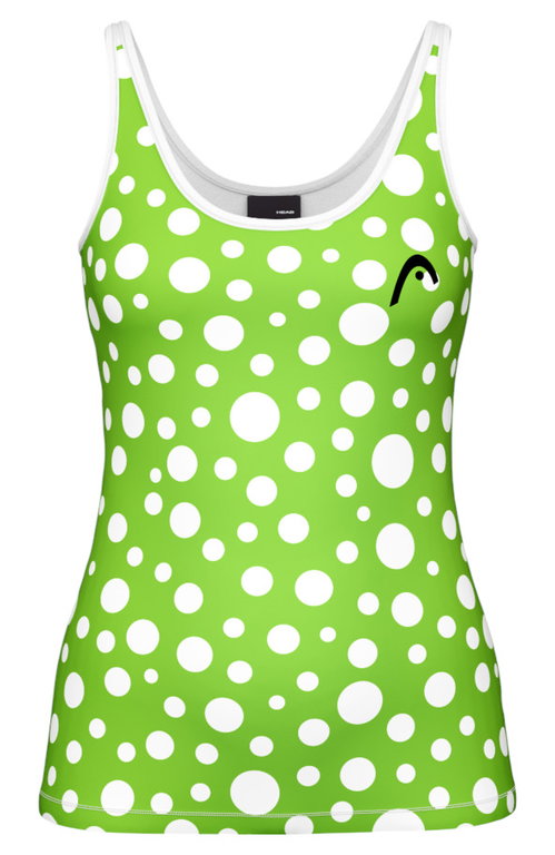 Head Tennis-Tank Top Spirit II (feuchtigkeitsabsorbierend) grün/weiss Damen