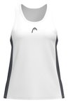 Head Tennis-Tank Top Club 25 (Racer Back) 2025 weiss/navyblau Mädchen