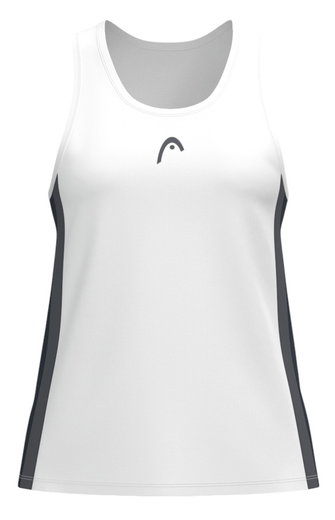 Head Tennis-Tank Top Club 25 (Racer Back) 2025 weiss/navyblau Mädchen