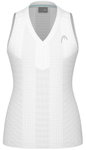 Head Tennis-Tank Top Performance (schnelltrocknend, V-Ausschnitt) 2025 weiss Damen