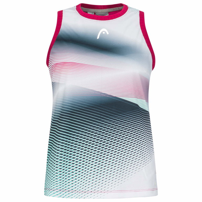 Head Tennis-Tank Top Performance (Moisture Transfer Microfiber Technologie) weiss/violett Damen
