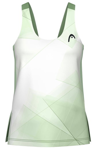 Head Tennis-Tank Top Spirit (100% Polyester) weiss/grün Damen
