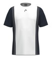 Head Tennis T-shirt Club 25 Tech (moisture-wicking) 2025 white/navy blue men's