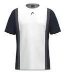 Head Tennis-Tshirt Club 25 Tech (feuchtigkeitsabsorbierend) 2025 weiss/navyblau Herren