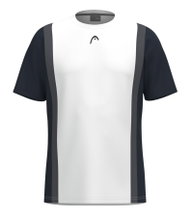 Head Tennis T-shirt Club 25 Tech (moisture-wicking) 2025 white/navy blue men's