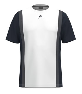 Head Tennis T-shirt Club 25 Tech (moisture-wicking) 2025 white/navy blue men's