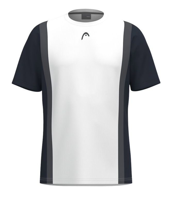 Head Tennis-Tshirt Club 25 Tech (feuchtigkeitsabsorbierend) 2025 weiss/navyblau Herren