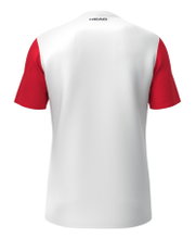 Head Tennis T-shirt Club 25 Tech (moisture-wicking) 2025 white/red men's