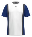 Head Tennis-Tshirt Club 25 Tech (feuchtigkeitsabsorbierend) 2025 weiss/royalblau Herren