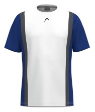 Head Tennis-Tshirt Club 25 Tech (feuchtigkeitsabsorbierend) 2025 weiss/royalblau Herren
