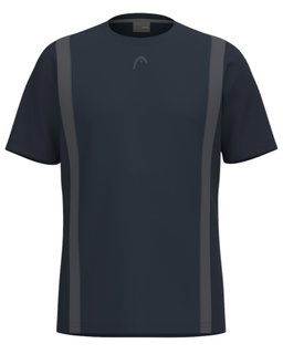 Head Tennis T-shirt Club 25 Tech (100% Polyester, breathable) 2025 navy blue boys