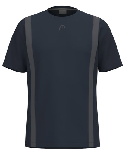Head Tennis-Tshirt Club 25 Tech (100% Polyester, atmungsaktiv) 2025 navyblau Jungen