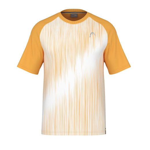 Head Tennis-Tshirt Performance (Polyester-Jacquard, schnelltrocknend) gelb/weiss Herren