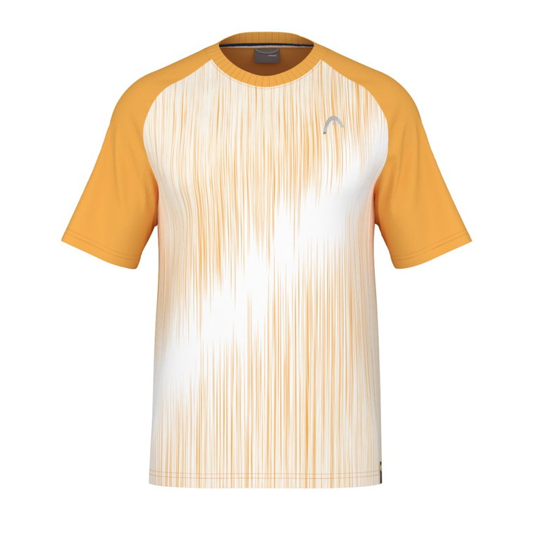Head Tennis T-shirt Performance (Polyester Jacquard, quick-drying) yellow/white Men