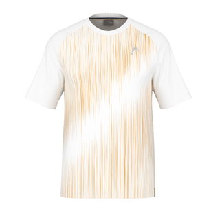 Head Tennis T-shirt Performance (Polyester Jacquard, quick-drying) white/yellow men's