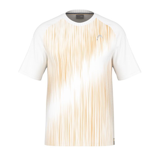 Head Tennis-Tshirt Performance (Polyester-Jacquard, schnelltrocknend) weiss/gelb Herren