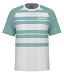 Head Tennis-Tshirt Performance (feuchtigkeitsabsorbierend) weiss/aquablau Herren